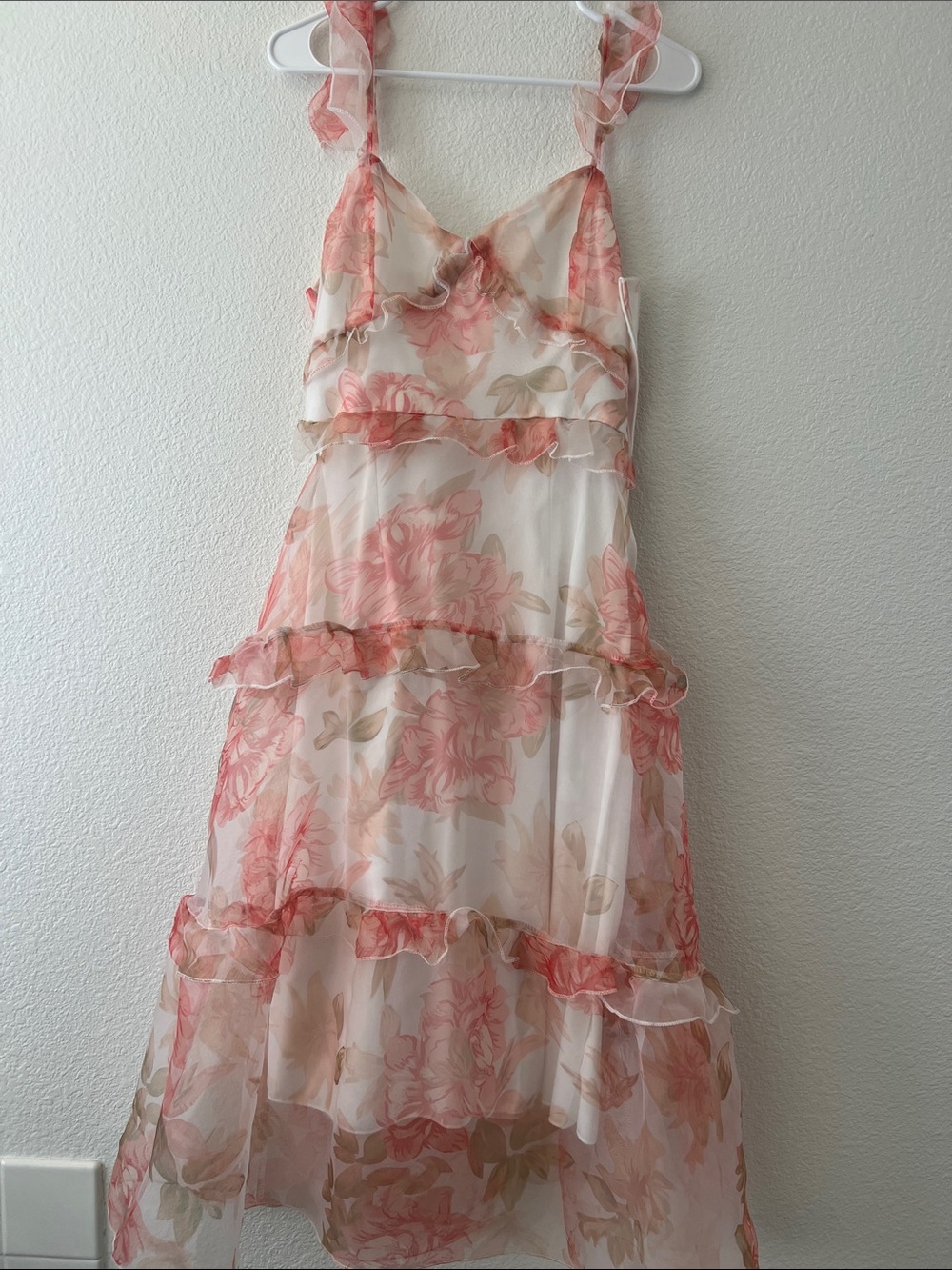Sheer Floral Ruffle Sundress